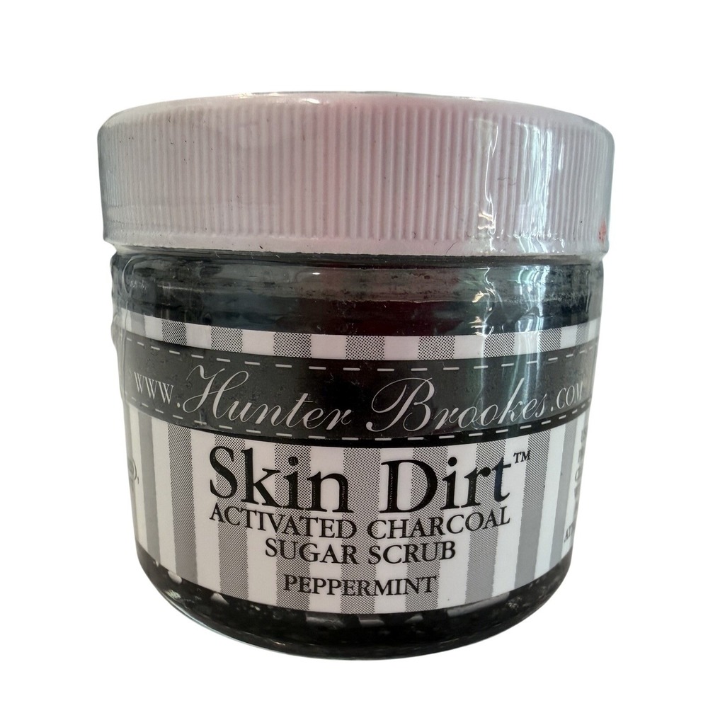 Hunter Brookes Skin Dirt Activated Charcoal Sugar Scrub - Peppermint - 2 OZ.